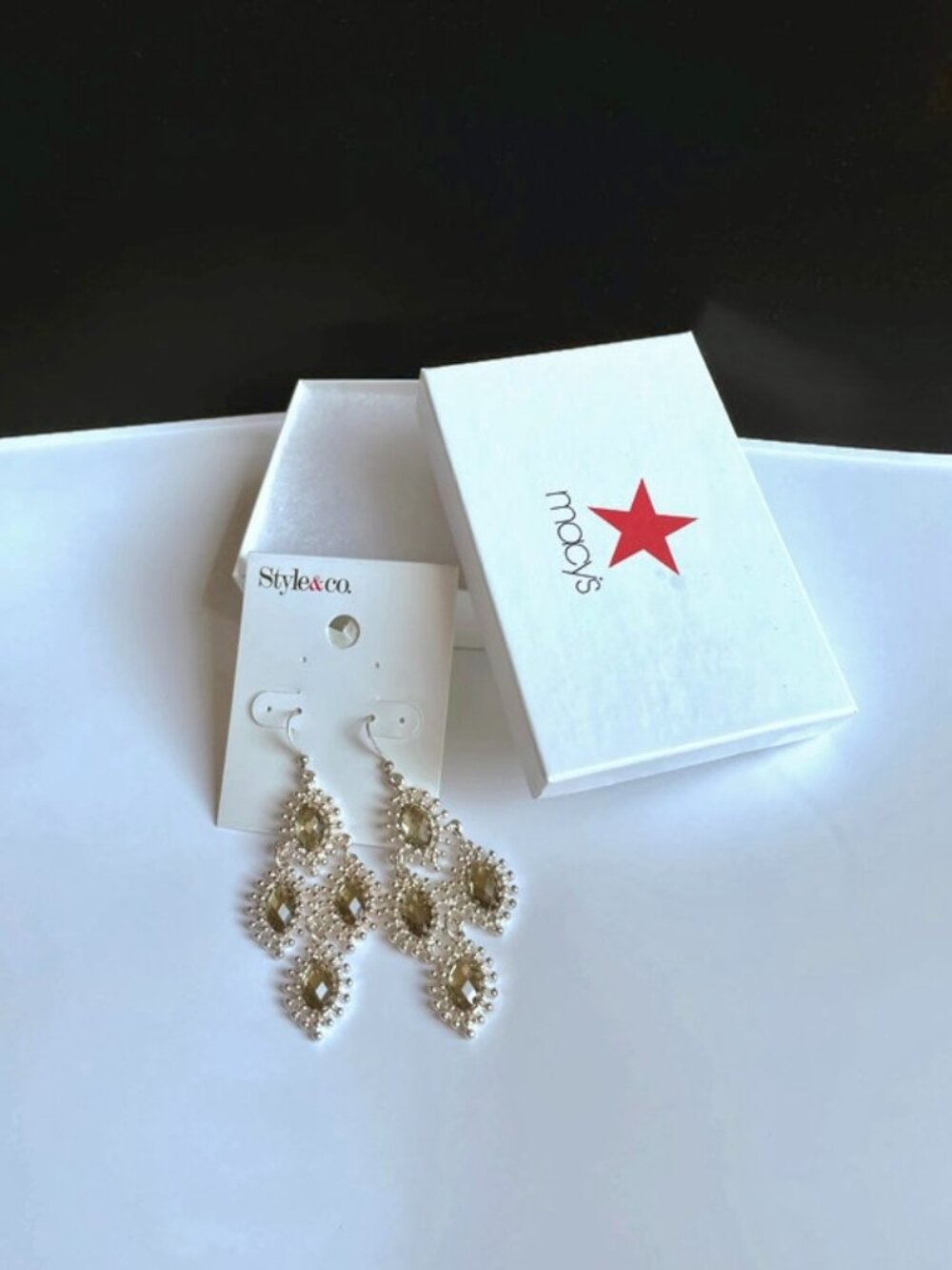 Style & Co Silver chandelier drop earrings 🗃️